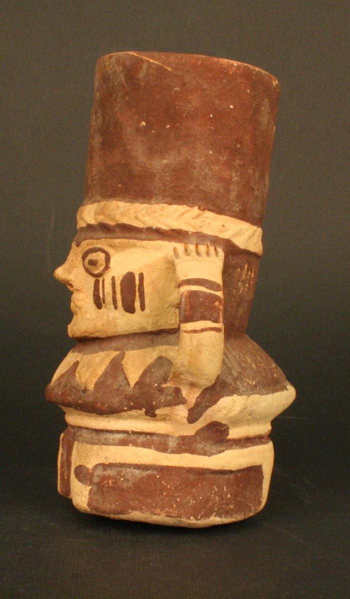Cántaro antropomorfo. Personaje jorobado